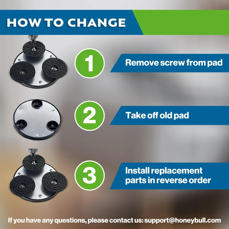 HoneBull Replacement Tips for Walking Cane (Pack of 3), Durable Replacement Cane Tips, Walking Cane Tips and Crutch Tips