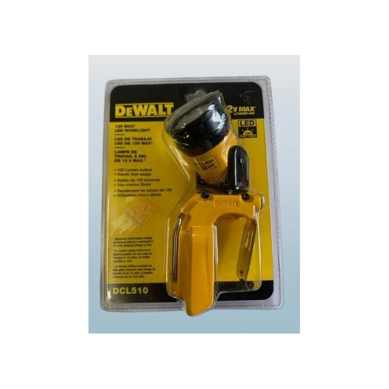 DEWALT 12V MAX LED Hand Held Work Light (DCL510) 130 Lumins BARE TOOL ONLY