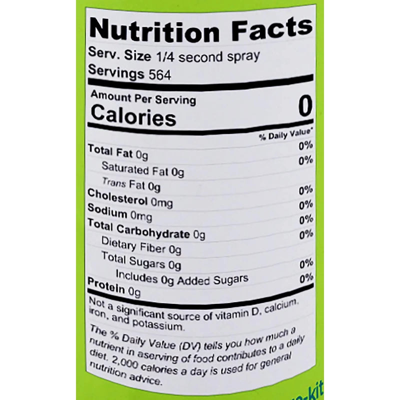 Pure Kitchen 100% Pure Avocado Oil Cooking Spray, Propellant Free Air Pressure only