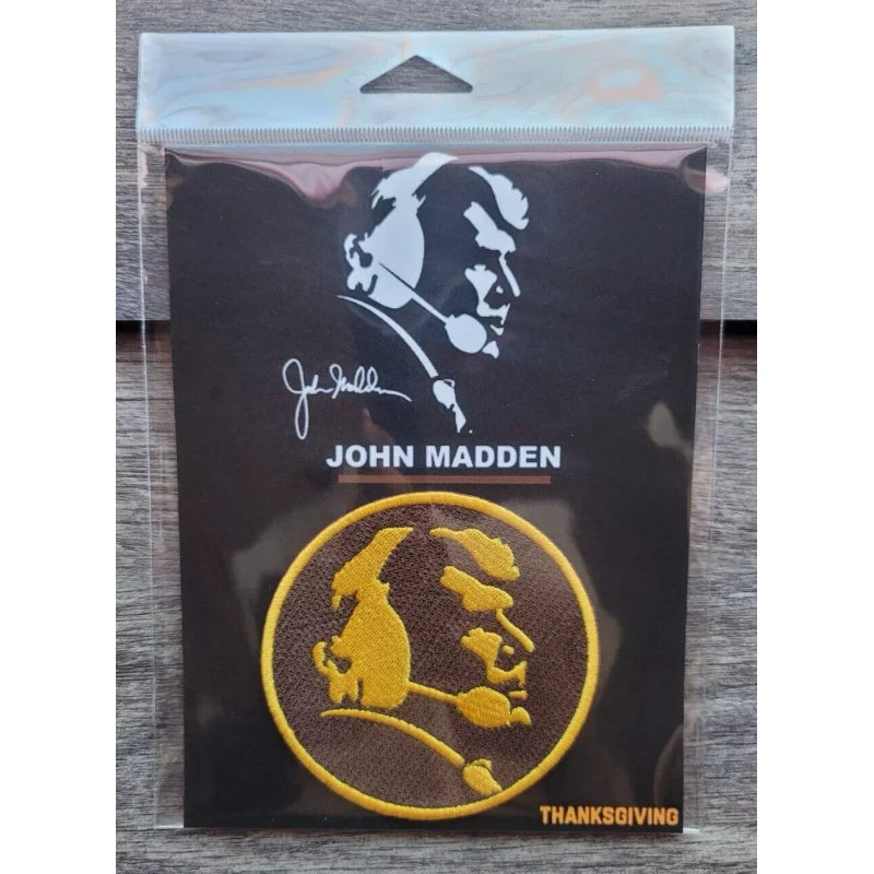 John Madden Thanksgiving Patch football jersey patch Cowboys Lions Packer ironOn