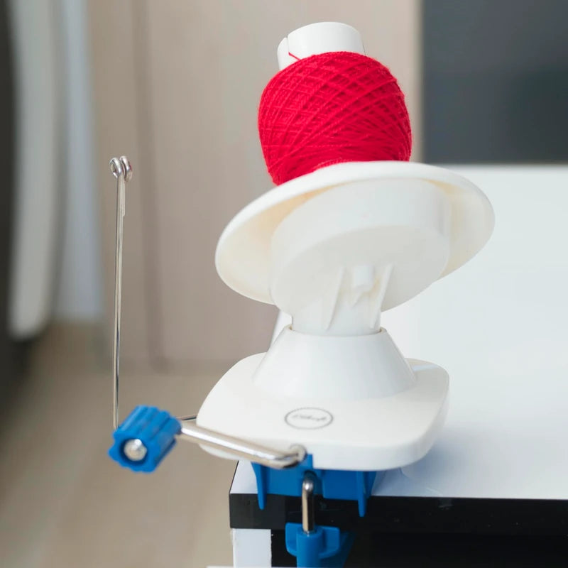 Yarn Winder - Hand-Operated Yarn Ball Winder & Spinner with Metal Handle, Table Clamp for 1 3/4" Surfaces - Perfect Crochet Tools, Create Yarn Cakes up to 4oz - Essential Yarn Roller for Crocheting