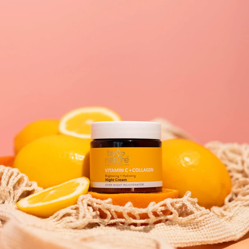 By Nature Vitamin C + Collagen Brightening + Hydrating Night Cream