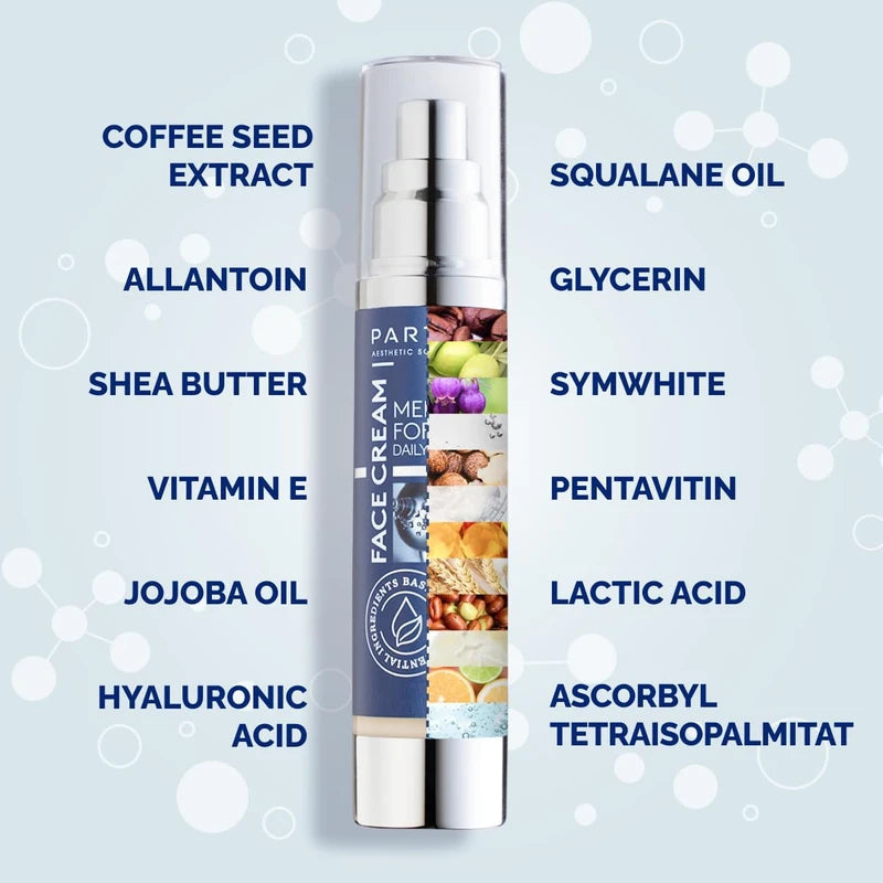 Particle Mens Face Cream - 6 in 1 Mens Face Moisturizer (1.7 Oz) - Eye Bags Treatment & Face Lotion for Men - Mens Anti Aging Cream - Wrinkle & Dark Spots Mens Face Cream (Pack of 2 (3.4 oz.))