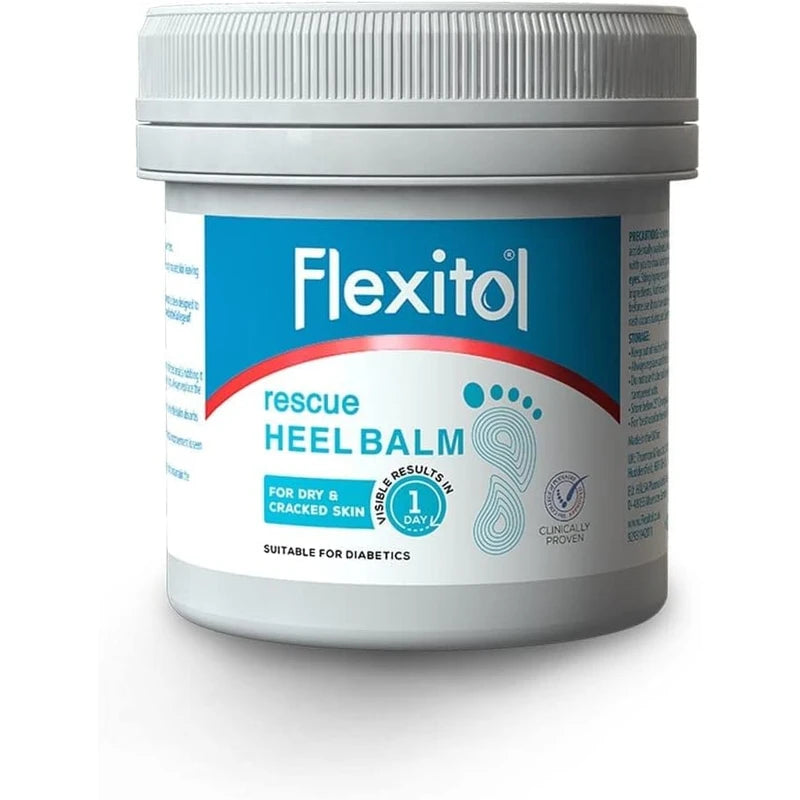 Flexitol Rescue Heel Balm - Foot Cream for Visible Results in 1 Day - For Cracked Heels and Very Dry Feet - 25 Percent Urea for Intense Hydration - Clinically Proven - Suitable for Diabetics - 485g
