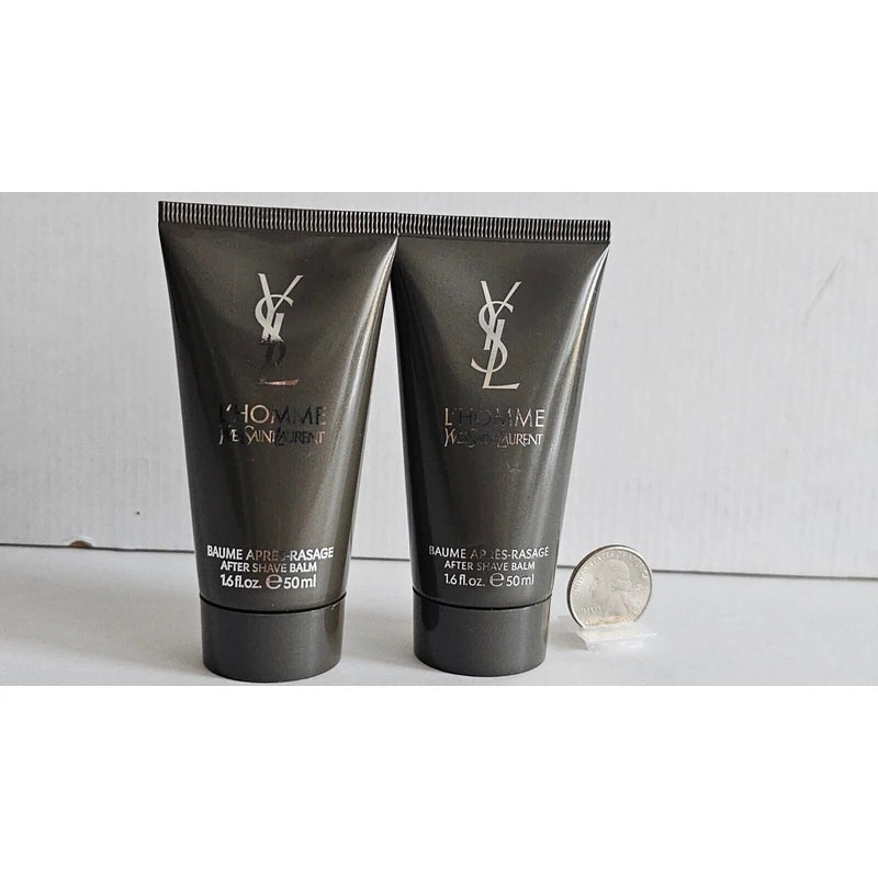 Yves Saint Laurent YSL L'Homme After Shave Aftershave Balm 50ml 1.6oz 2 PIECES