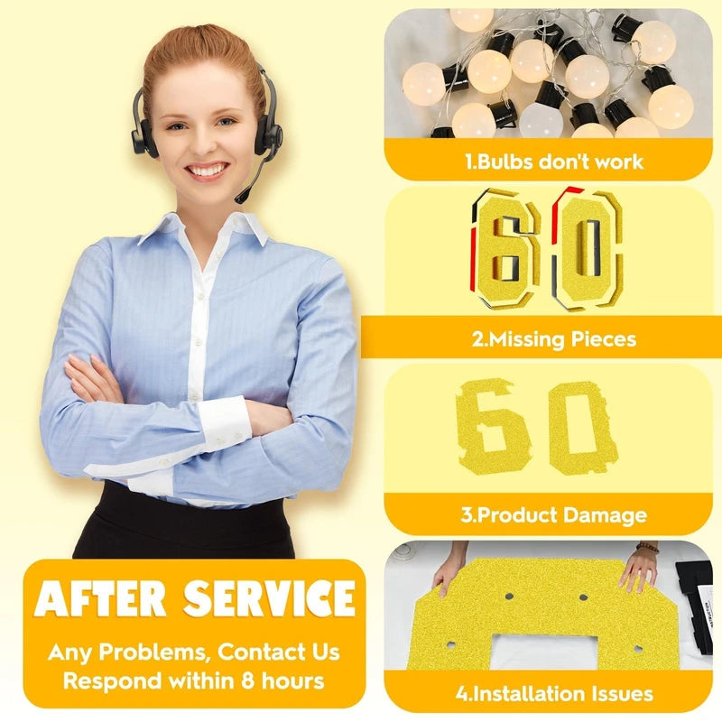 4FT Marquee 60 Numbers, Light Up 60 Glitter Gold Giant Marquee Mosaic Numbers Frame Light Up Numbers for 60th Birthday Party Decorations Mosaic Number 4,DIY Frame Pre-Cut Foam Board Kit