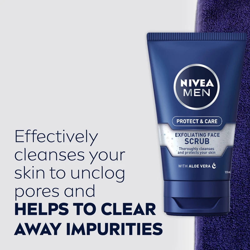 NIVEA MEN Protect & Care Exfoliating Face Scrub 125ml