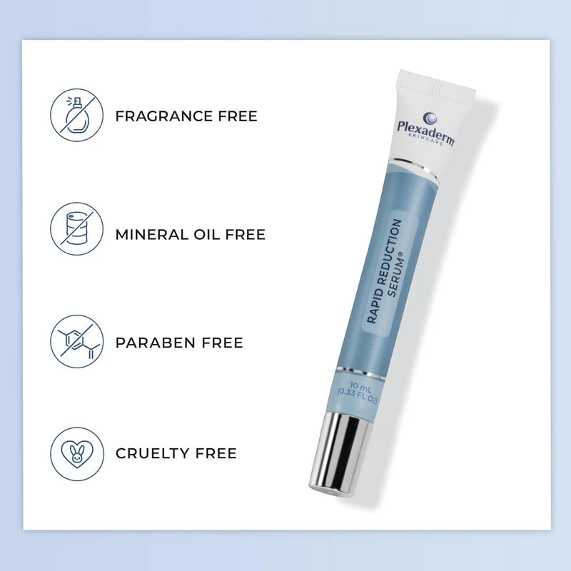 Plexaderm Rapid Reduction Eye Serum - Advanced Formula Anti Aging Visibly Reduces Under-Eye Bags, Wrinkles, Dark Circles, Fine Lines & Crow's Feet Instantly Instant Wrinkle Remover for Face