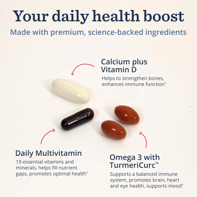 Persona Nutrition Daily Essentials Multivitamin Pack for Women & Men 28 Pack ...