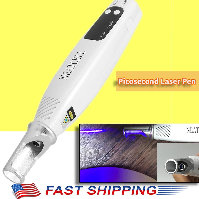Red/Blue Light Picosecond Laser Tattoo Removal Pen Mole Dark Spot Remover tool