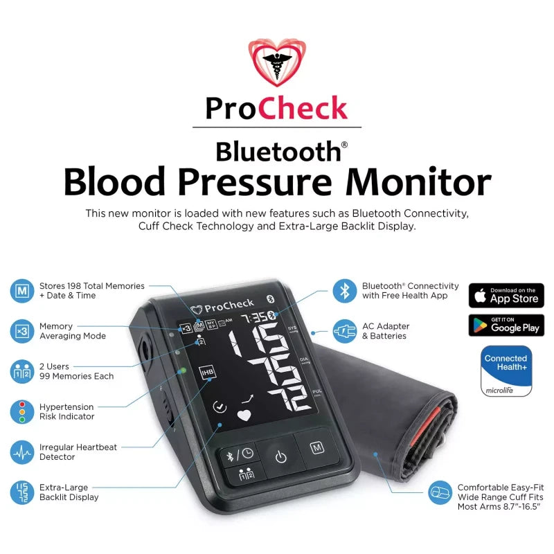 ProCheck Bluetooth® Blood Pressure Monitor, with Bonus Pack