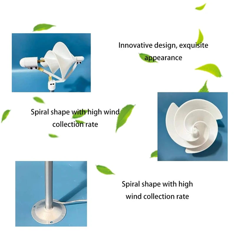 Archimedes Liam f1 Wind Turbine, Liam Wind Turbine, Archimedes Wind Turbine, Wind Turbine Generator Kit, High Wind Energy Collection Rate, for Home (White) (1)