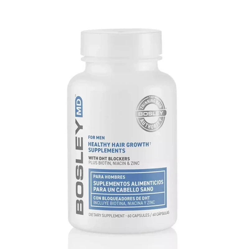 Suplemento para el crecimiento del cabello sano para hombres de Bosley MD - 60 cápsulas