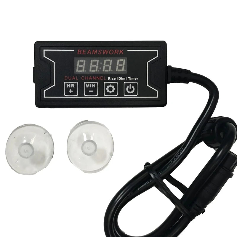 BeamsWork DA FSPEC Gen2 LED Aquarium Light Full Spectrum Dimmer Auto On Off Fixed Timer Multi Color Freshwater 20 24 30 36 48 72 (2 Channel Ramp Module)