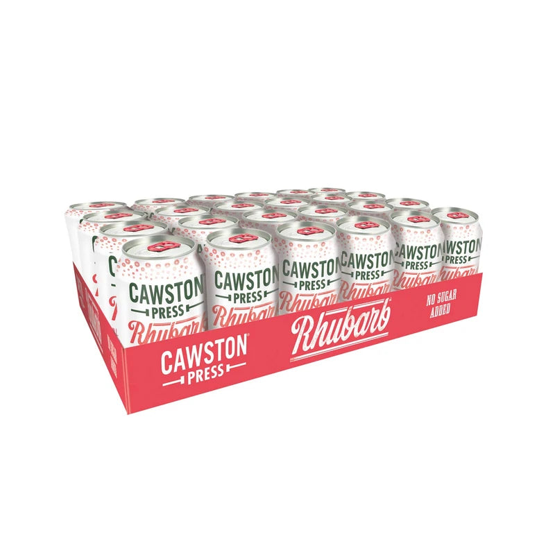 Cawston Press Sparkling Water, Rhubarb & Crisp Apple, 11 Fl Oz (Pack of 4)