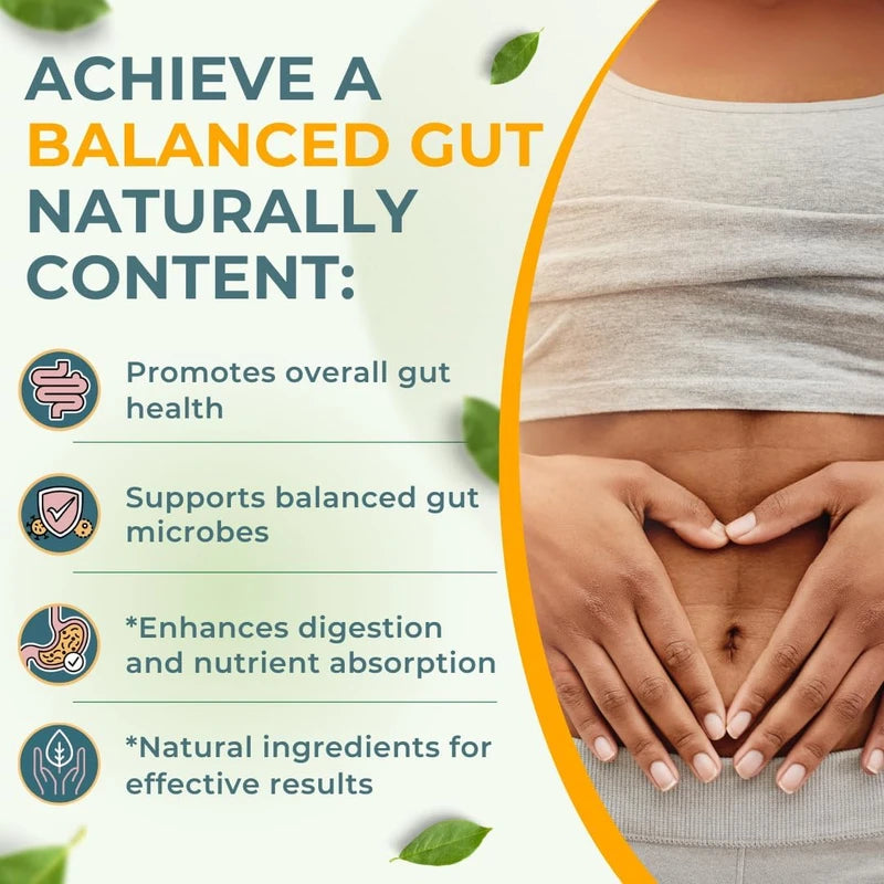 Vital Gut Health 4-in-1 Formula – Apple Cider Vinegar, Prebiotics & Probiotics, Digestive Enzymes for Immunity & Complete Gut Support