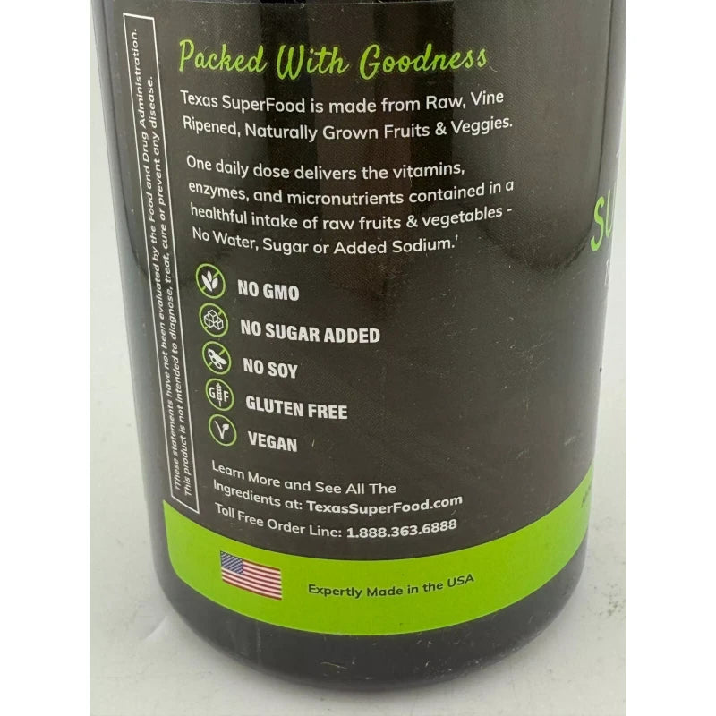 Texas SuperFood Original Superfood Capsules, 180 caps 2/2026