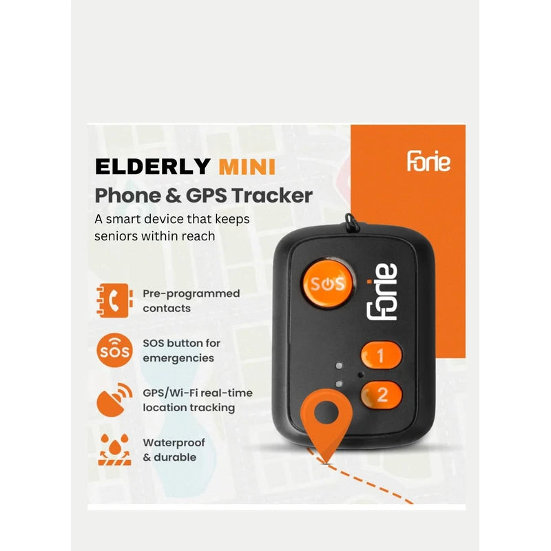 GPS Tracker for Seniors | Medical Alert Device | Tracking Device for Seniors | Mini Phone for Seniors with Unlimited Two-Way Cellular Phone Calls | Senior Tracker with Fall Down Detection | Fonie
