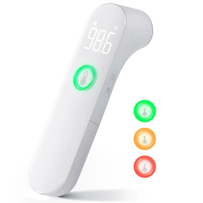 No-Touch Thermometer for Adults and Kids - Digital Baby Thermometer with Fever Alarm, Mute Mode, 35 Memories- Accurate, Gentle and Easy-to-Use for Infants and Elderly, Basal