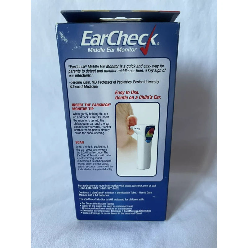 Earcheck Middle Ear Monitor Detect A Key Sign Of Ear Infections Fast!