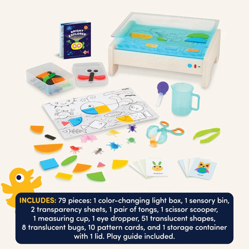 Battat Education – Tracing Light Box – Light Table for Kids – Sensory Lights – Light Up Board for Kids – 3 Years + – Bright Explorer