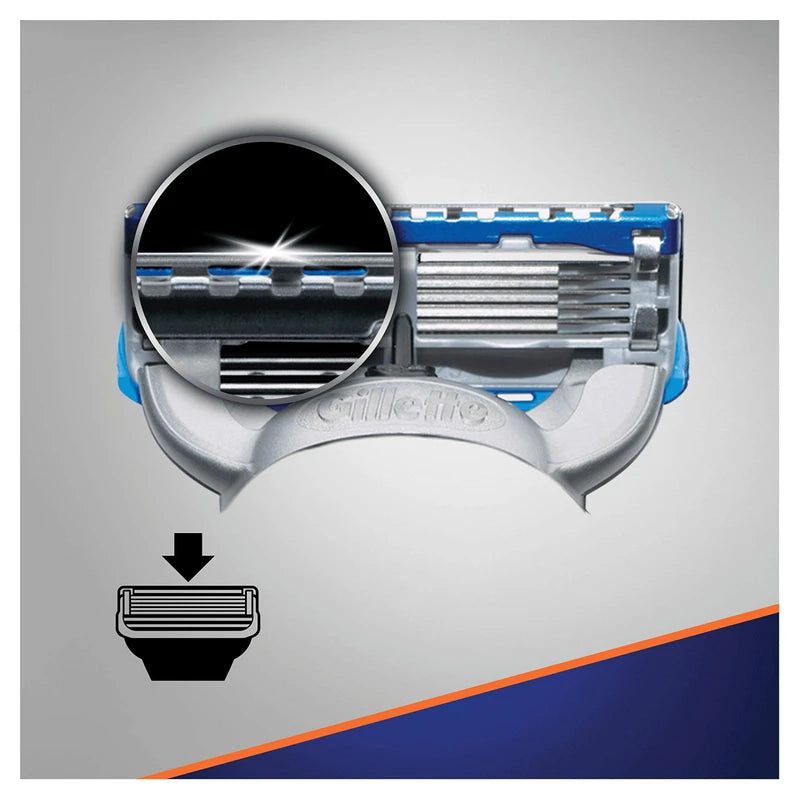 Gillette Fusion5 ProGlide Power Razor Blades for Men with Precision Trimmer, Pack of 8 Refill Blades