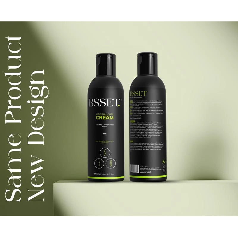 BSSET Defining Curl Cream With Jamaican Black Castor Oil and Olive Oil 250ml