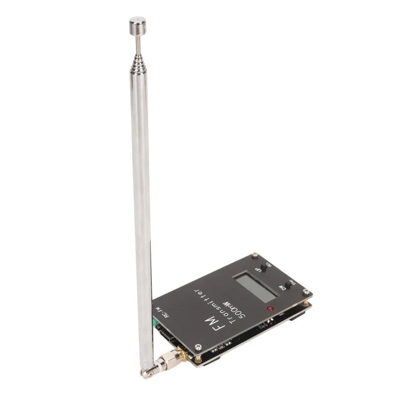 2000M FM Transmitter Professional Long Range 76‑108Mhz 0.5W 500mW Stereo Transmitter Module with Digital LCD Display
