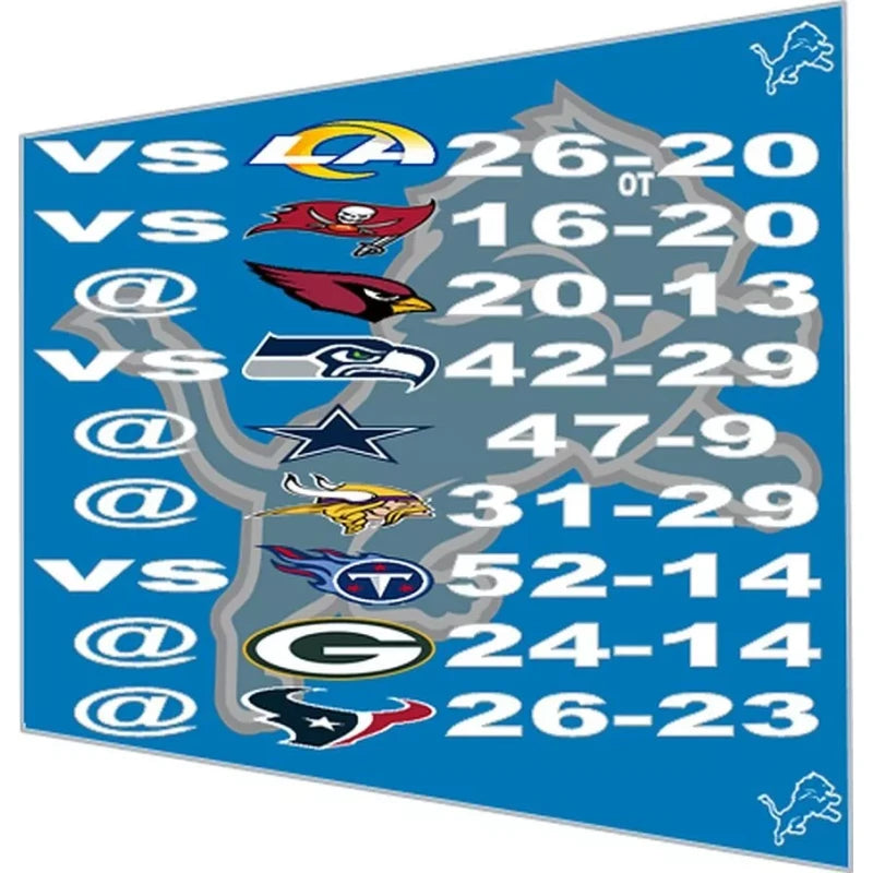 2024 Detroit Lions NFC North Division Champions Championship Belt