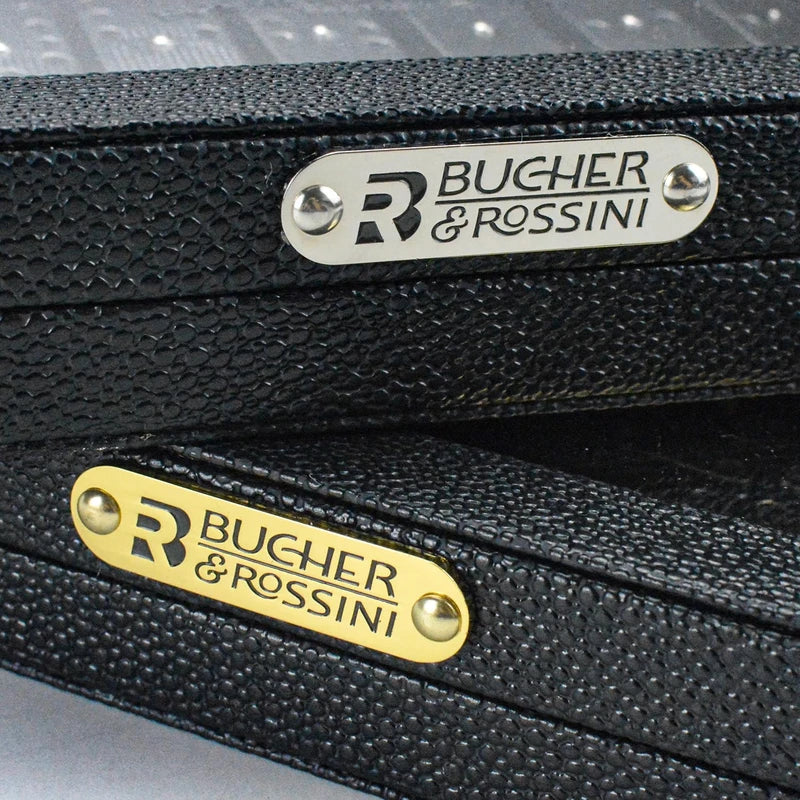 Bucher&Rossini Metal Surface Dominoes Set Double 6 for Adults and Kids - Claasic 28Pieces Gold Metal Surface Domino's Game Set Idea Gift Present for domino Players or Family Game Night