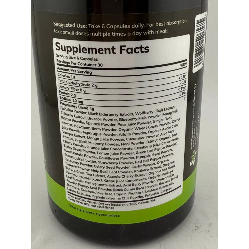 Texas SuperFood Original Superfood Capsules, 180 caps 2/2026