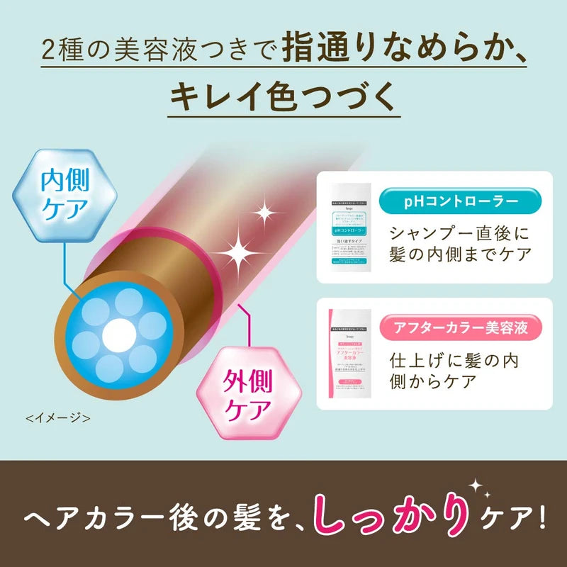 Beautylabo Vanity Hair Color Urban Greige (Quasi-Drug) Solution 1: 1.4 oz. (40 g) + Solution 2: 2.7 fl. oz. (80 mL) + pH Controller: 0.3 fl. oz. (8 mL) + After-Color Beauty Creme: 0.2 fl. oz. (5 mL).