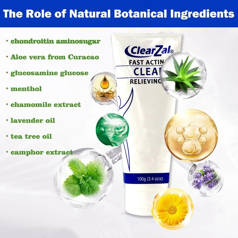 Clearzal Soothing Cooling Gel 100g, Relieving Body Gel, Cooling with Menthol and Frankincense, Helps Relieve Muscle Tension , Relax your waist, legs, knees, shoulders and neck to relieve fatigue, Sports Soothing Cooling Gel Body Care Lotions - Volume: 1