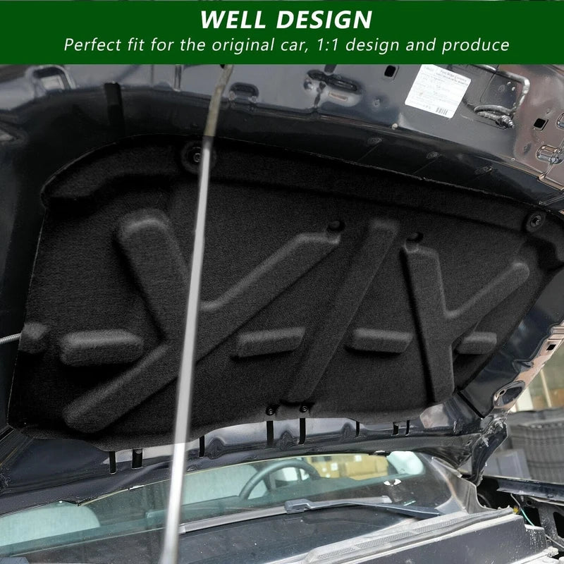 XIPEX For 2022-2024 Ford Maverick Hood Insulation Pad Sound Deadening Hood Heat Liner