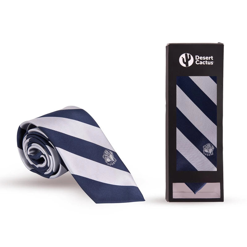 Desert Cactus Georgetown University Tie Hoyas GU, 100% Polyester, with Logo