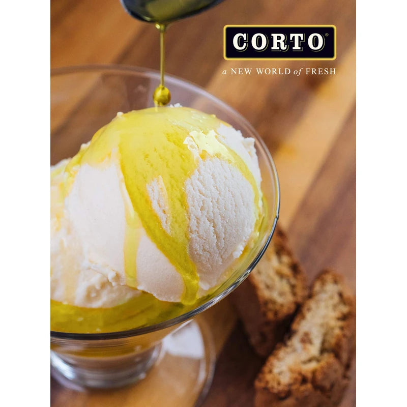 Corto TRULY | 100% Extra Virgin Olive Oil | Floral Notes | Cold Extracted in State-of-the-Art Mill | Straight from Official Corto Olive Groves & Oil Producer | Oxygen-Free, Light Free FlavorLock Box