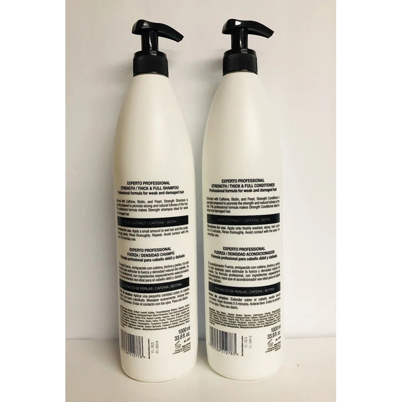 Experto Professional ~ Strength Thick & Full Shampoo & Conditioner with Caffeine