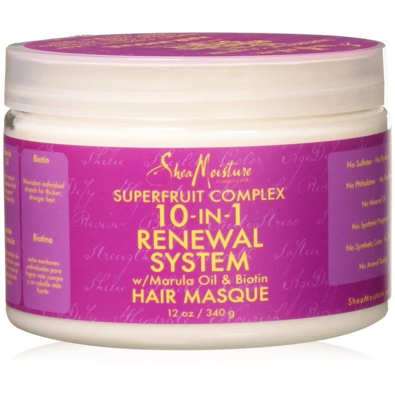 Shea Moisture Super-fruit Complex 10-In-1 Renewal System Hair Masque, 12oz