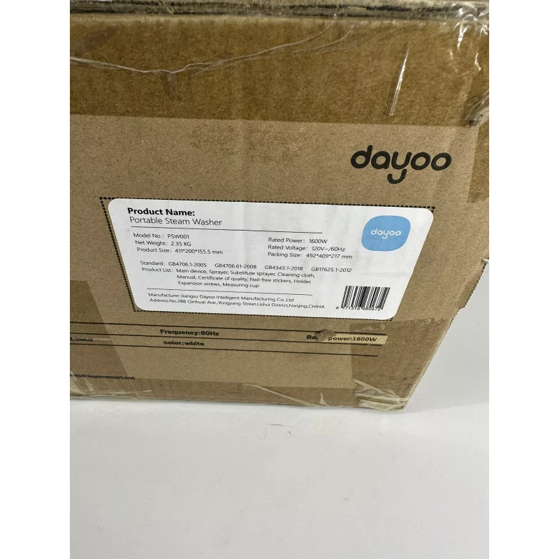 DAYOO 1600W Portable Steam Cleaner Steamer Washer 1.2L Water Tank PSW001 New