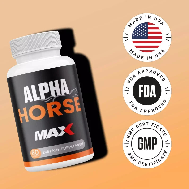 Unbranded Alpha Horse MAX Pills for ED Men Alpha Horse Male for ed & Vitality (3 Pack)