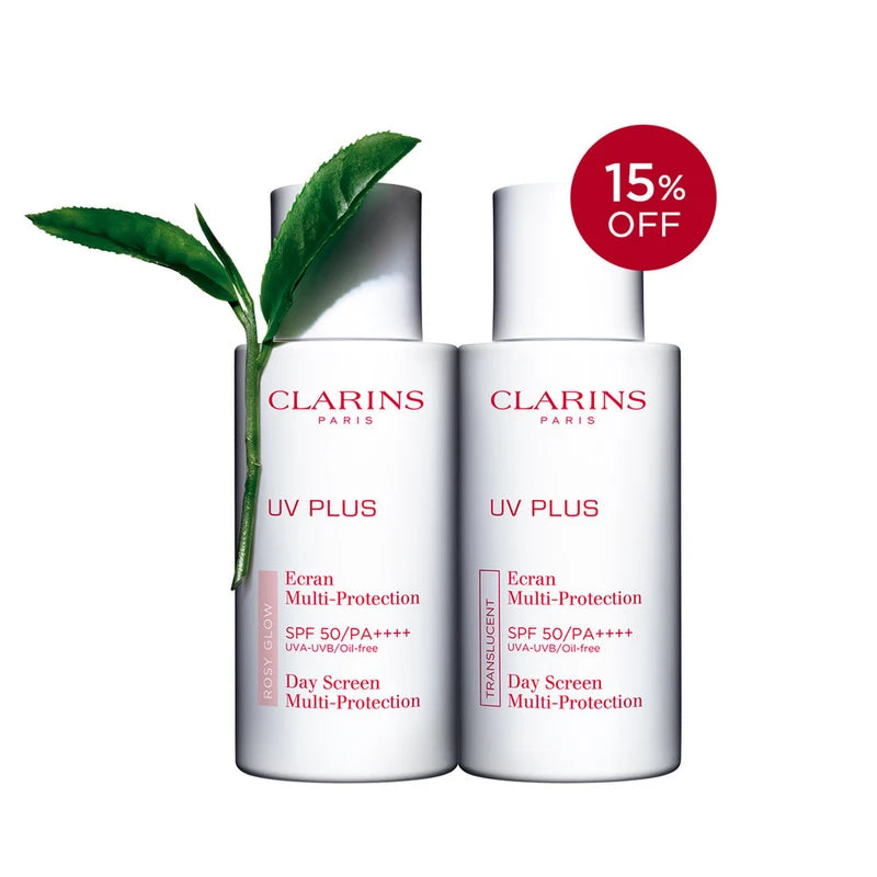 Clarins UV Plus 3P Sun Cream Duo (can be crossed), Rosy Glow Translucent Duo UVDUOGT / 클라랑스 UV플러스 3P 선크림 듀오 (교차가능), 로지글로우 트렌스루센트 듀오 UVDUOGT