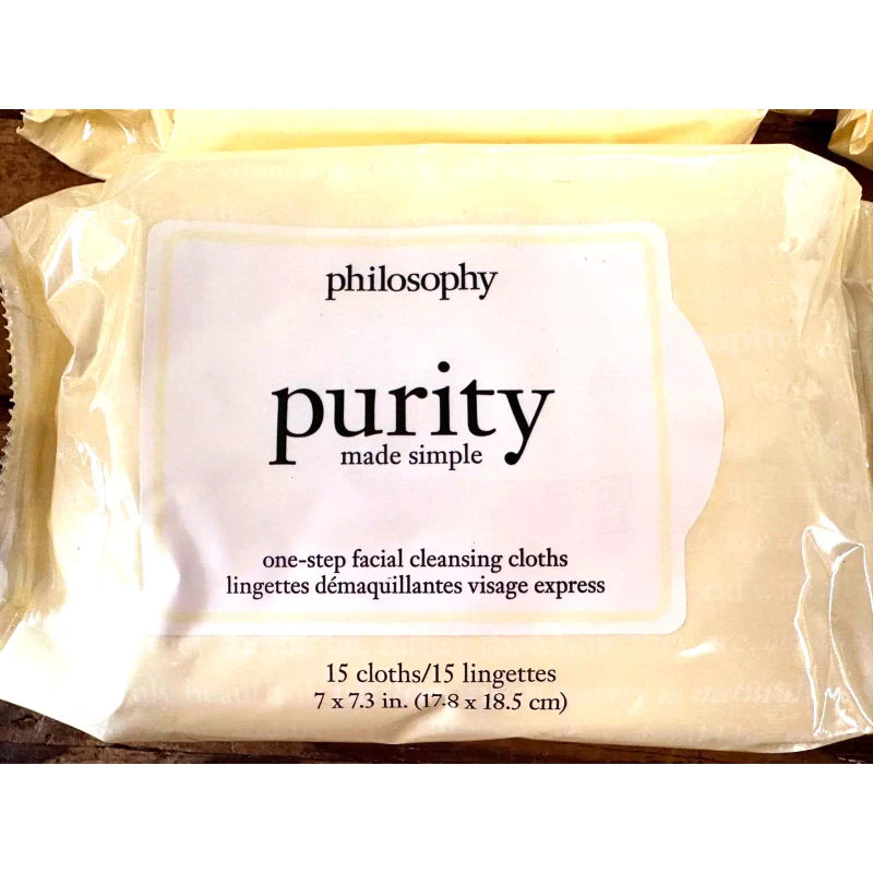 Philosophy 6 Philosophy Purity One-Step Facial Cleansing Cloths 15 cloths each NEW SEALED