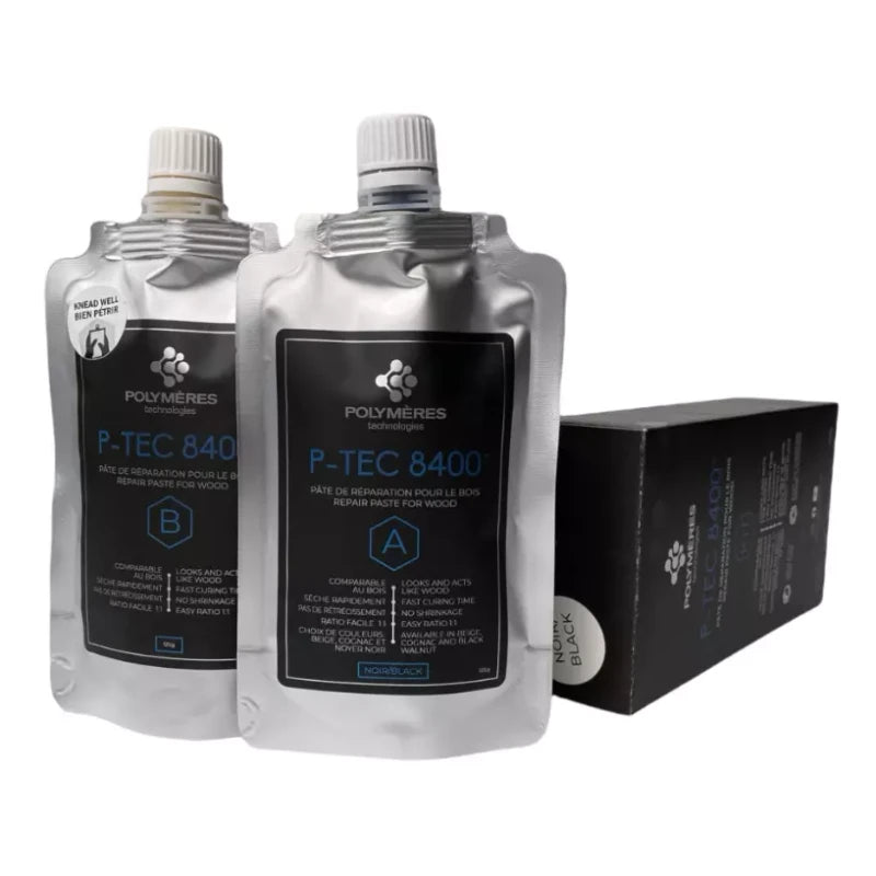 P-Tec 8400 Black Wood Repair Filler Epoxy