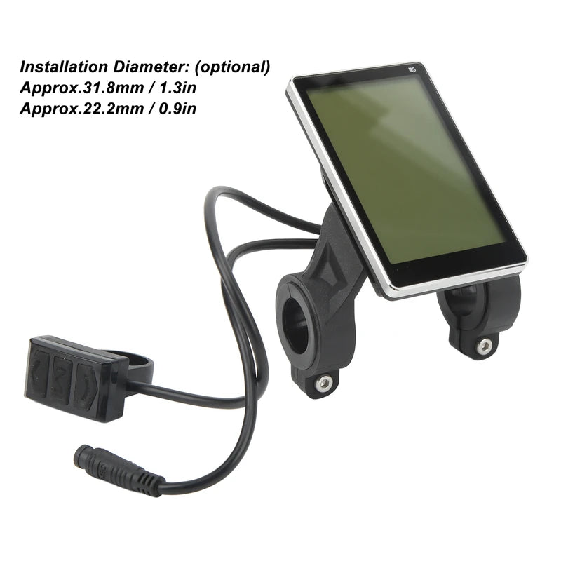 Electric Bike M5 LCD Display Waterproof Connector Panel Electric Scooter Display Panel Screen