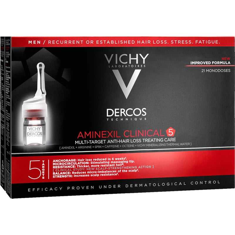 VICHY Aminexil Clinical 5 Men Ampullen, 21 pcs. Ampoules