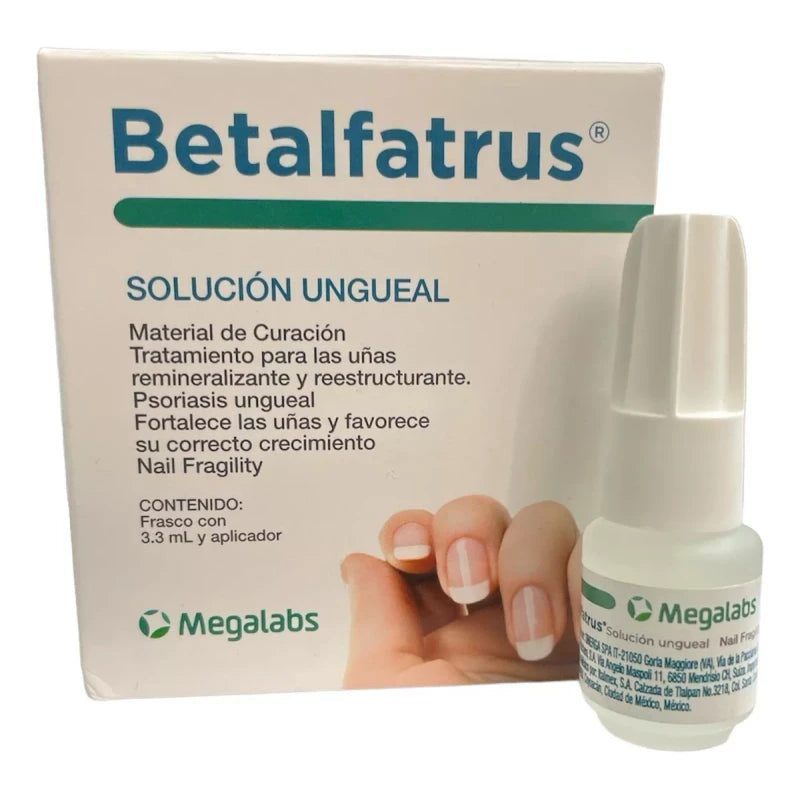 Betalfatrus Solución Fortalece Las Uñas Frasco Con 3.3 Ml Color Sin Color