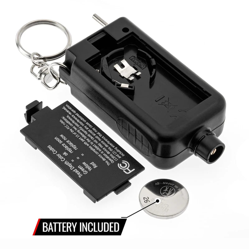 Accutire MS-48B Tire Pressure Gauge and Tread Depth Gauge, 5-99psi (psi, bar, kPa, kg/cm2, mm, in), 4-Pack