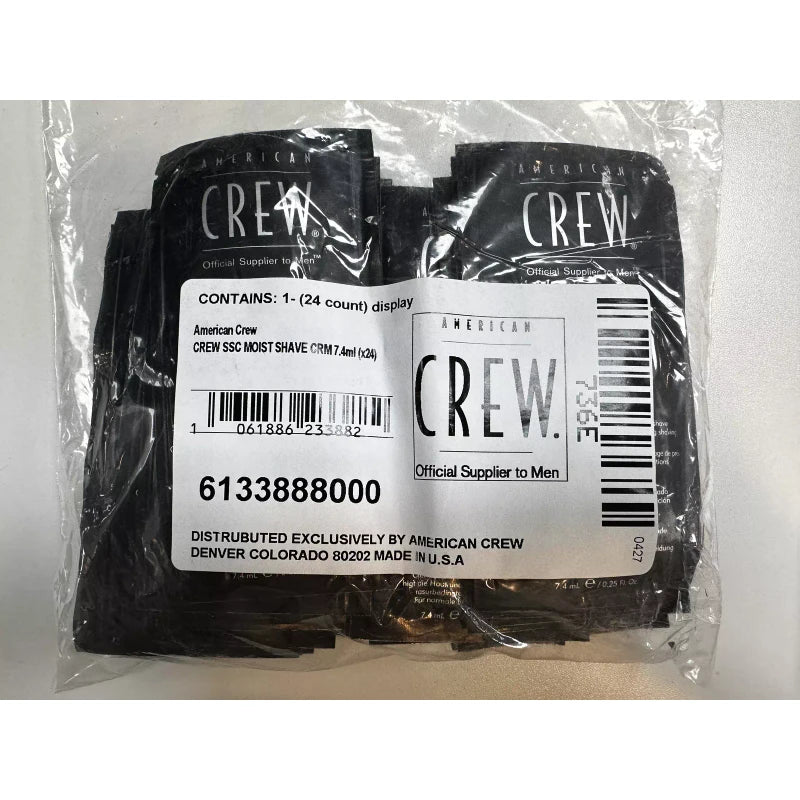 AMERICAN CREW MOIST SHAVE CRM 7.4ML (x24)