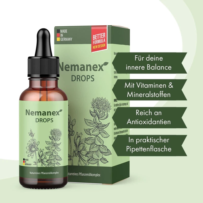 NEMANEX With high-quality ingredients, support for the body, 30 ml capacity, 3 x