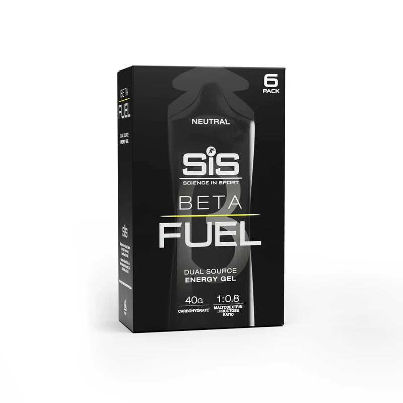 Science in Sport Beta Fuel Neutral | Dual Source Unflavoured Running Gels | 40g Carbs per 60ml Serving | Energy Gels for Endurance, Running and Cycling (6 Pack)